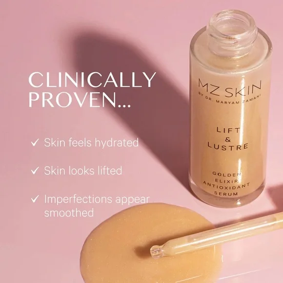 MZ Skin Lift & Lustre Golden Elixir Serum - Picture 1 of 4